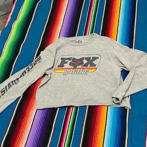 Fox Racing Long Sleeve Crop Top